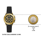 Guess Cosmic Multifunction Black Dial Black Silicone Strap Watch For Women - GW0466L1 Buy Now By Guess