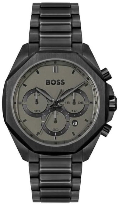 Hugo Boss Cloud Chronograph Black Dial Black Steel Strap Watch For Men - 1514016 Buy Now By Hugo Boss