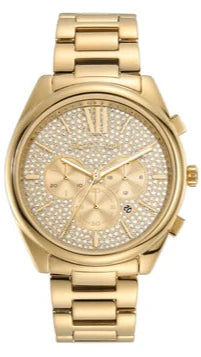 Michael Kors Janelle Chronograph Gold Dial Gold Steel Strap Watch For Men - MK8995 Buy Now By Michael Kors