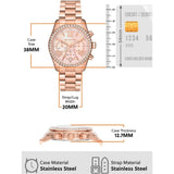 Michael Kors Lexington Chronograph Rose Gold Dial Rose Gold Steel Strap Watch for Women - MK7242 Buy Now By Michael Kors