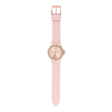 Michael Kors Mini Lennox Three-Hand Rose Gold Dial Pink Silicone Strap Watch For Women - MK7282 Buy Now By Michael Kors