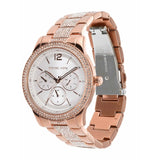 Michael Kors Tibby Chronograph White Dial Rose Gold Steel Strap Watch For Men - MK7293 Buy Now By Michael Kors