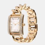 Michael Kors Emery Three Hand Silver Dial Gold Steel Strap Watch For Women - Mk7300 Buy Now By Michael Kors