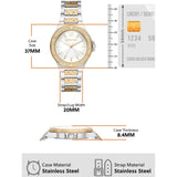 Michael Kors Lennox Three Hand Silver Dial Two Tone Steel Strap Watch For Women - MK7338 Buy Now By Michael Kors