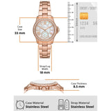 Michael Kors Camille Quartz Mother of Pearl White Dial Rose Gold Steel Strap Watch For Women - MK7364 Buy Now By Michael Kors