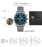 Hugo Boss Gregor Chronograph Blue Dial Grey Steel Strap Watch For Men - 1514083 Buy Now By Hugo Boss