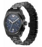 Emporio Armani Analog Chronograph Blue Dial Silver Steel Strap Watch For Men - AR11561 Buy Now By Emporio Armani