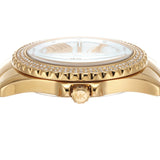 Michael Kors Everest Three Hand Mother of Pearl White Dial Gold Steel Strap Watch For Women - MK7401 Buy Now By Michael Kors