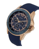 Guess Maverick Blue Dial Blue Rubber Strap Watch for Men - W0485G1 Buy Now By Guess