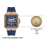 Guess Leo Chronograph Blue Dial Blue Silicone Strap Watch For Men - GW0637G3 Buy Now By Guess