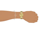 Guess Cubed Analog Gold Dial Gold Steel Strap Watch For Women - GW0606L2 Buy Now By Guess