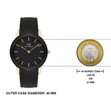 Daniel Wellington Iconic Motion Black Dial Black Rubber Strap Watch For Men - DW00100425