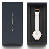 Daniel Wellington Petite Bondi White Dial White Leather Strap Watch for Women - DW00100189 Buy Now By Daniel Wellington