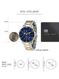 Maserati Competizione Chronograph Blue Dial Two Tone Steel Strap Watch For Men - R8873600006 Buy Now By Maserati