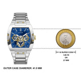 Guess Phoenix Multifunction Blue Dial Silver Steel Strap Watch For Men - GW0456G5 Buy Now By Guess