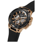 Guess Matrix Multifunction Black Dial Black Rubber Strap Watch For Men - GW0423G5 Buy Now By Guess