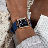 Guess Libra Crystals Blue Dial Blue Silicone Strap Watch For Women - GW0618L2 Buy Now By Guess