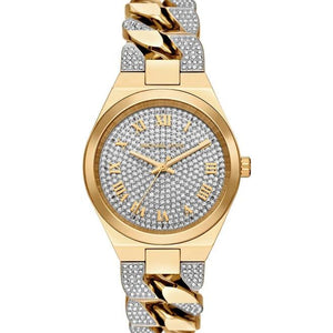 Michael Kors Lennox Pavé Crystals Silver Dial Two Tone Steel Strap Watch for Women - MK7487 Buy Now By Michael Kors