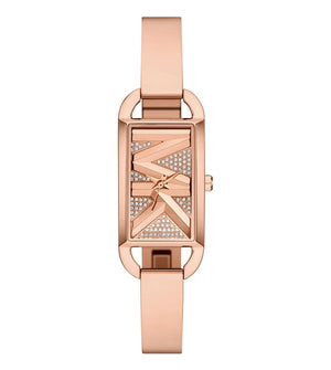 Michael Kors Empire Pavé Analog Rose Gold Dial Rose Gold Steel Strap Watch for Women - MK4858 Buy Now By Michael Kors