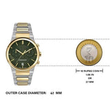 Salvatore Ferragamo Sapphire Chrono Green Dial Two Tone Steel Strap Watch for Men - SFME01223 Buy Now By Salvatore Ferragamo