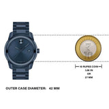 Movado Bold Verso Blue Dial Blue Steel Strap Watch for Men - 3600862 Buy Now By Movado