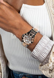 Guess Sunray Multifunction Crystals Silver Dial Two Tone Steel Strap Watch For Women - GW0616L3 Buy Now By Guess