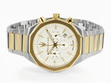 Maserati Stile Chronograph White Dial Two Tone Steel Strap Watch For Men - R8873642009 Buy Now By Maserati