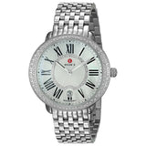Michele Serein Mother of Pearl Dial Silver Steel Strap Watch for Women - MWW21B000030