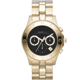 Marc Jacobs Blade Chronograph Black Dial Gold Steel Strap Watch for Women - MBM3309 Buy Now By Marc Jacobs