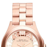 Marc Jacobs Henry Rose Gold Dial Rose Gold Steel Strap Watch for Women - MBM3293 Buy Now By Marc Jacobs