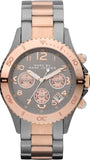 Marc Jacobs Marc Chronograph Grey Dial Two Tone Steel Strap Watch for Men - MBM3157 Buy Now By Marc Jacobs