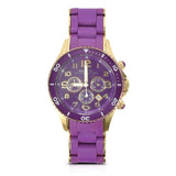 Marc Jacobs Rock Chronograph Purple Dial Purple Silicone Strap Watch for Women - MBM2549 Buy Now By Marc Jacobs