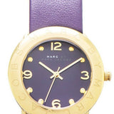 Marc Jacobs Amy Purple Dial Purple Leather Strap Watch for Women - MBM1151 Buy Now By Marc Jacobs