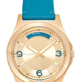 Marc Jacobs Baby Dave Gold Dial Blue Leather Strap Watch for Women - MBM1263 Buy Now By Marc Jacobs