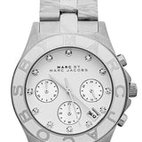 Marc Jacobs Blade Chronograph White Dial Silver Steel Strap Watch for Women - MBM3080 Buy Now By Marc Jacobs