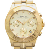 Marc Jacobs Blade Chronograph Gold Dial Gold Steel Strap Watch for Women - MBM3101 Buy Now By Marc Jacobs