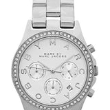 Marc Jacobs Henry Chronograph Silver Dial Silver Steel Strap Watch for Women - MBM3104 Buy Now By Marc Jacobs