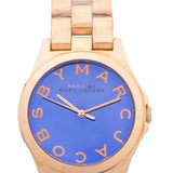 Marc Jacobs Henry Blue Dial Rose Gold Steel Strap Watch for Women - MBM3213 Buy Now By Marc Jacobs