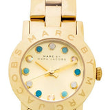 Marc Jacobs Amy Dexter Gold Dial Gold Steel Strap Watch for Women - MBM3218 Buy Now By Marc Jacobs