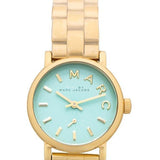 Marc Jacobs Baker Mint Green Dial Gold Steel Strap Watch for Women - MBM3284 Buy Now By Marc Jacobs