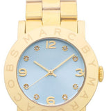 Marc Jacobs Amy Blue Dial Gold Steel Strap Watch for Women - MBM3301 Buy Now By Marc Jacobs
