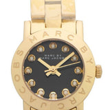 Marc Jacobs Amy Black Dial Gold Steel Strap Watch for Women - MBM3336 Buy Now By Marc Jacobs