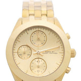 Marc Jacobs Peeker Chronograph Gold Dial Gold Steel Strap Watch for Women - MBM3393 Buy Now By Marc Jacobs