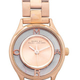 Marc Jacobs Tether Transparent Rose Gold Dial Rose Gold Steel Strap Watch for Women - MBM3417 Buy Now By Marc Jacobs