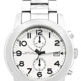 Marc Jacobs Larry Chronograph White Dial Silver Steel Strap Watch for Men - MBM5030 Buy Now By Marc Jacobs
