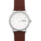 Marc Jacobs Fergus White Dial Brown Leather Strap Watch for Women - MBM8649 Buy Now By Marc Jacobs