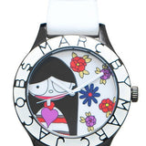 Marc Jacobs Miss Marc Flower White Dial White Silicone Strap Watch for Women - MBM5513 Buy Now By Marc Jacobs
