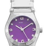 Marc Jacobs Amy Purple Dial Silver Steel Strap Watch for Women - MBM8560 Buy Now By Marc Jacobs
