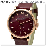 Marc Jacobs Baker Maroon Dial Maroon Leather Strap Watch for Women - MBM1267 Buy Now By Marc Jacobs