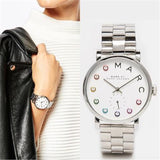 Marc Jacobs Marc White Dial Silver Steel Strap Watch for Women - MBM3420 Buy Now By Marc Jacobs